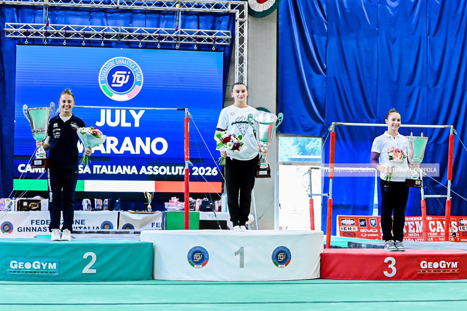 JULY MARANO INCANTA E VINCE IL TITOLO DI CAMPIONESSA ITALIANA ASSOLUTA